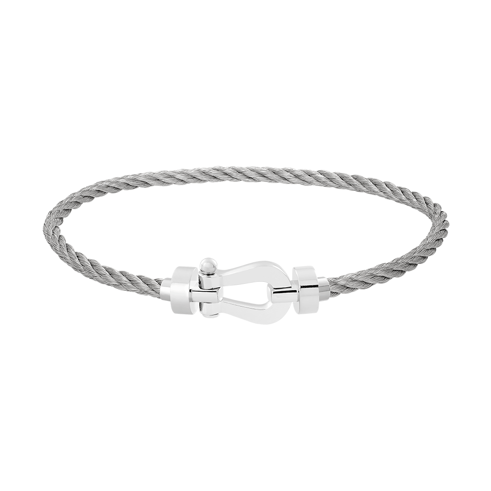 Force 10 bracelet in white gold, FRED