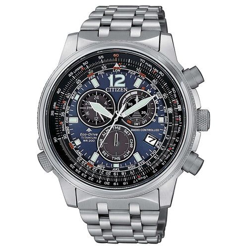 Citizen Radiocontrollato Crono Pilot Super Titanio CB5850-80L